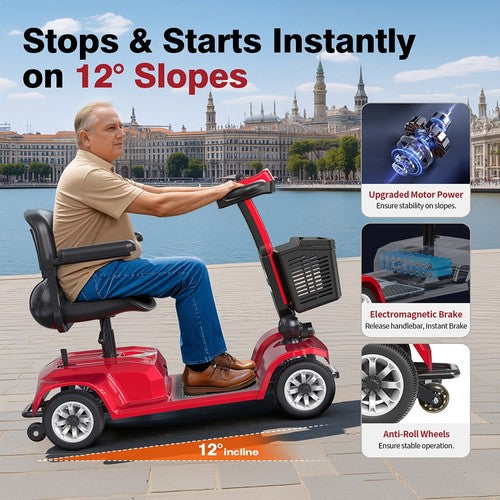 Unificare Lucas Pro Vierrad-Scooter, 180-W-Motor, 24 V 12 Ah Unificare Lucas Pro Vierrad-Scooter, 180-W-Motor, 24 V 12 Ah